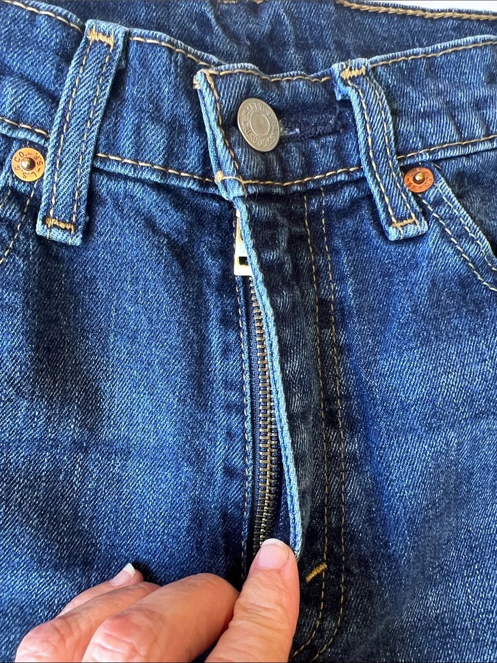 Levi's Indigo Blue Straight-Leg Denim Jeans